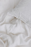Linen Bed Set White — Duvet Cover & Pillowcases
