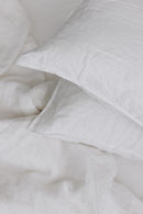 Linen Bed Set White — Duvet Cover & Pillowcases