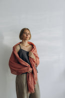 Šal Laneni Dusty Rose