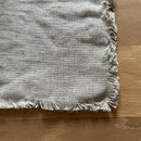 Gray Linen table runner